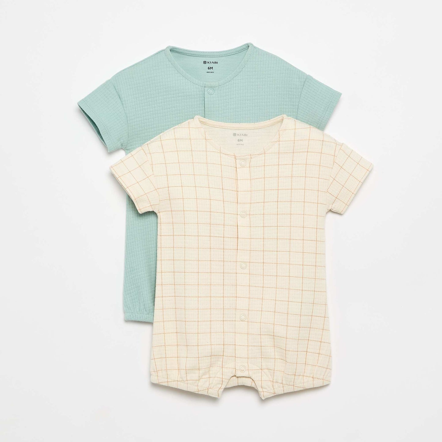 Pack of 2 Lightweight Sleepsuits WHITE