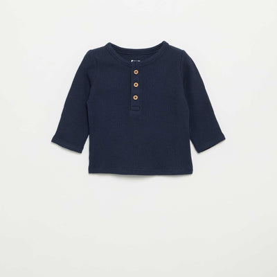 Henley T-shirt BLUE