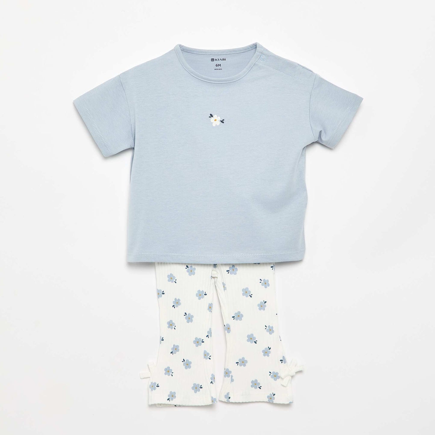 2-piece T-shirt and Leggings Set BLUE