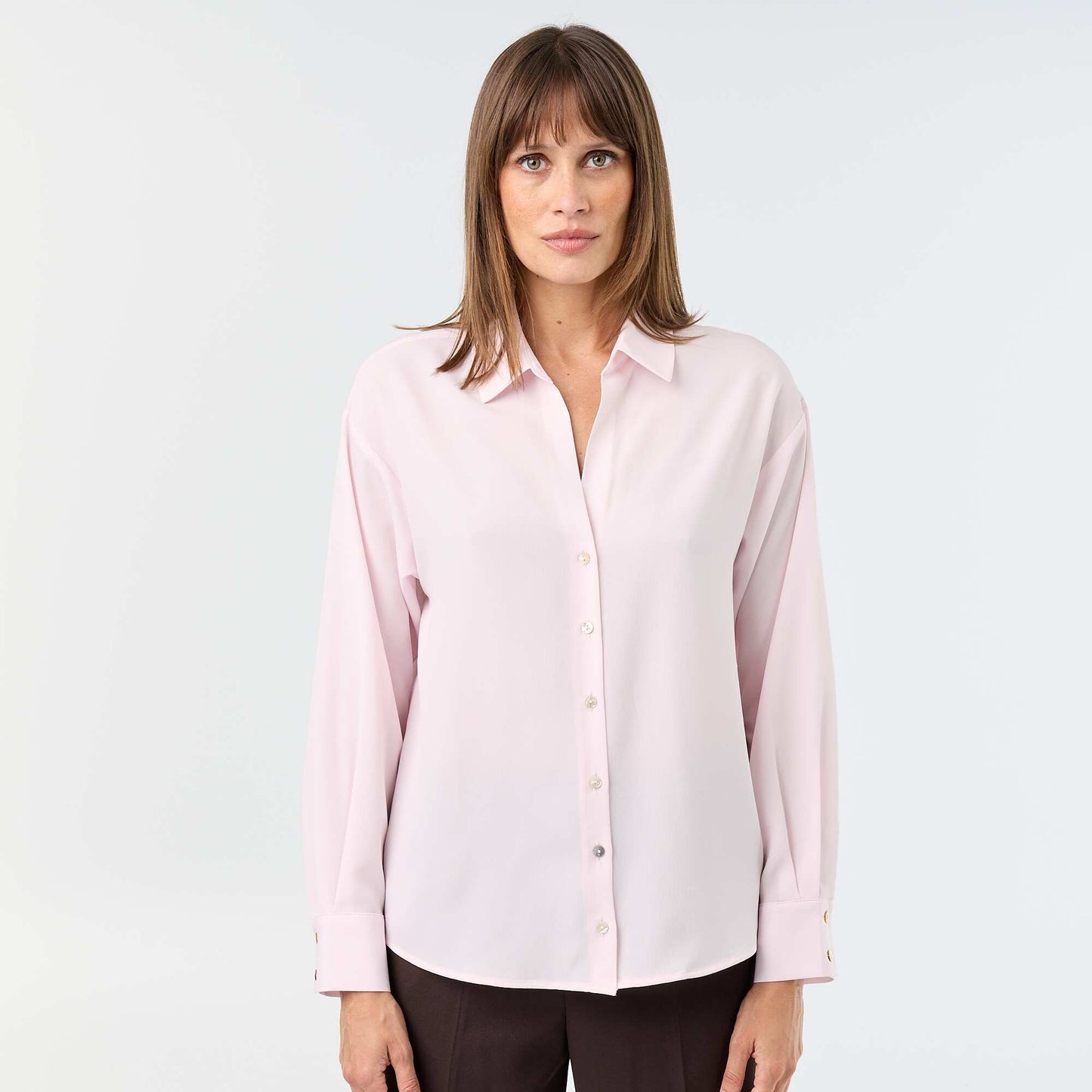Plain Flowy Blouse PINK