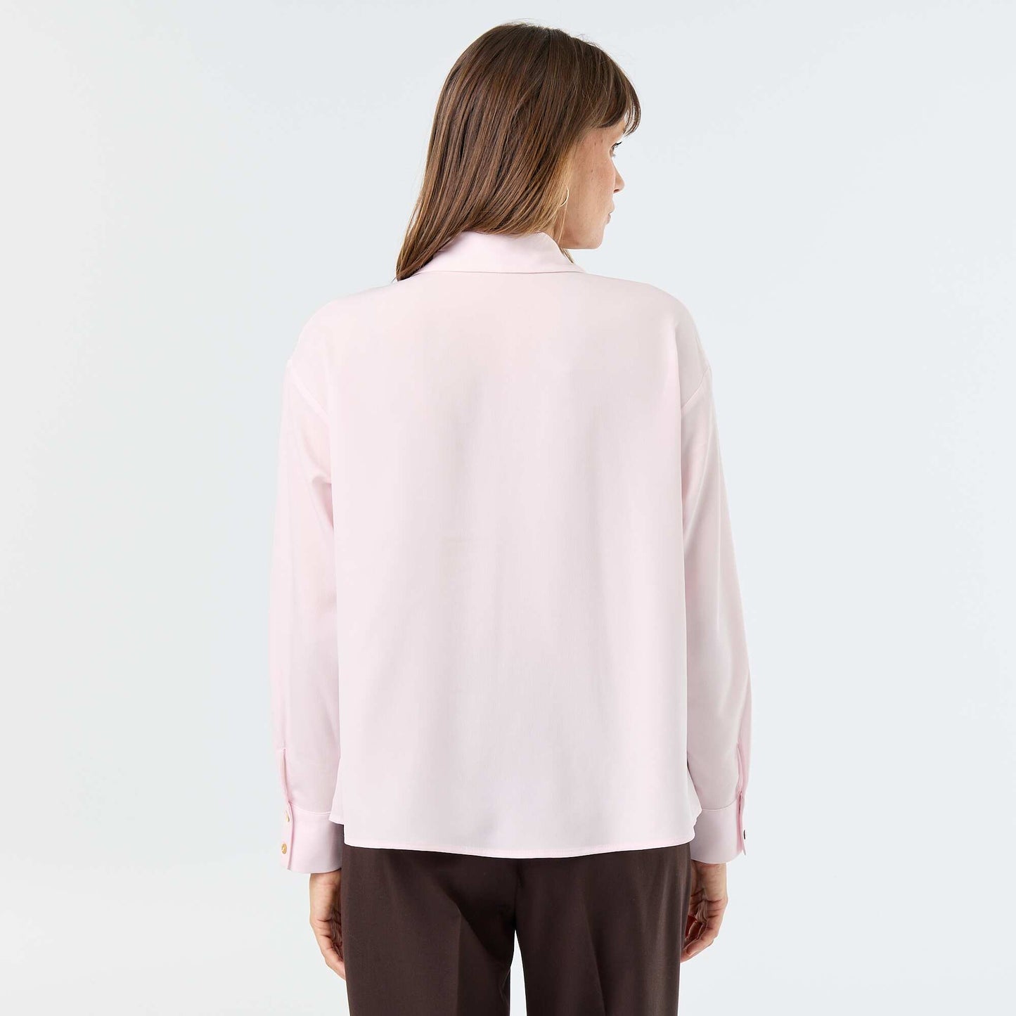 Plain Flowy Blouse PINK