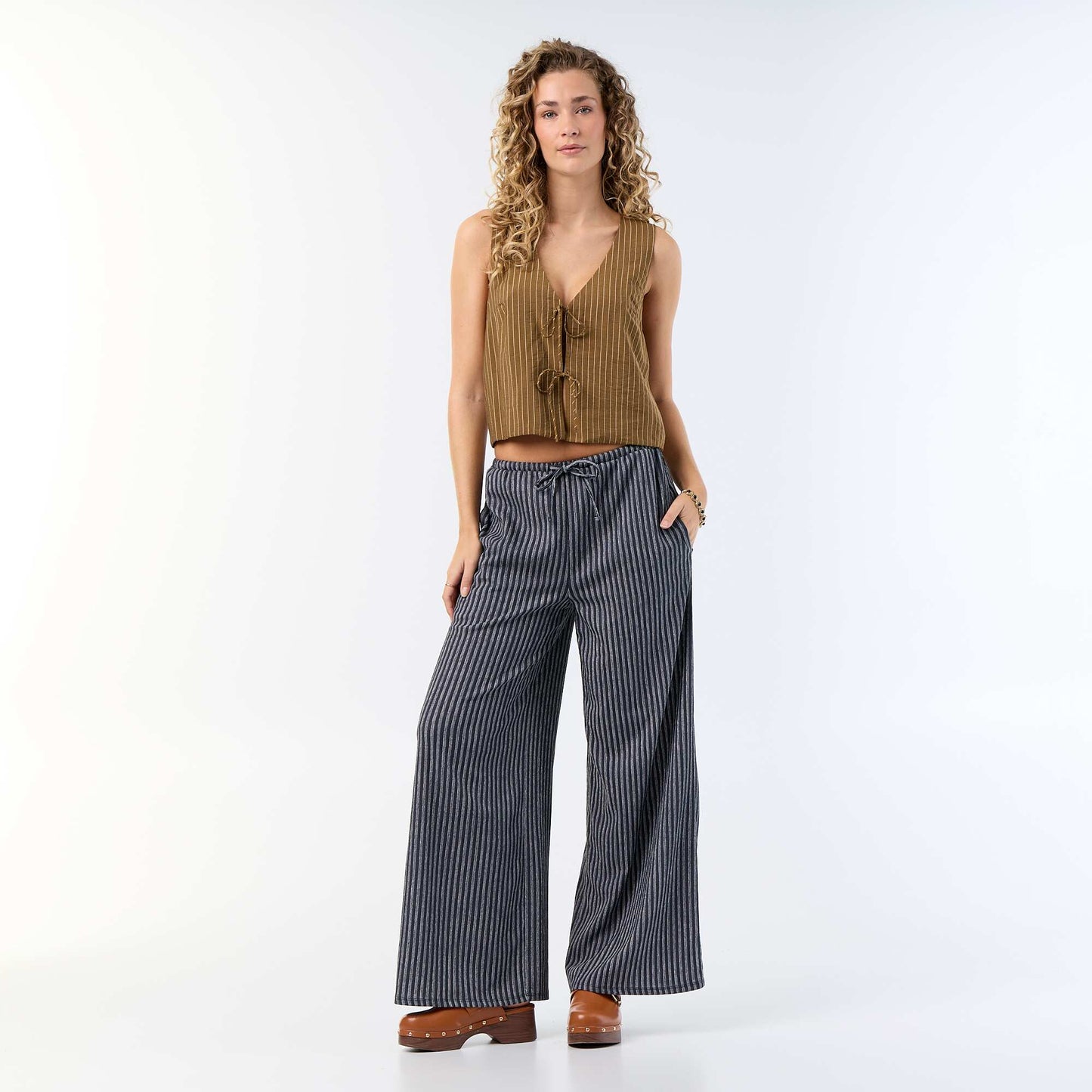 Bow-detail Blouse KHAKI