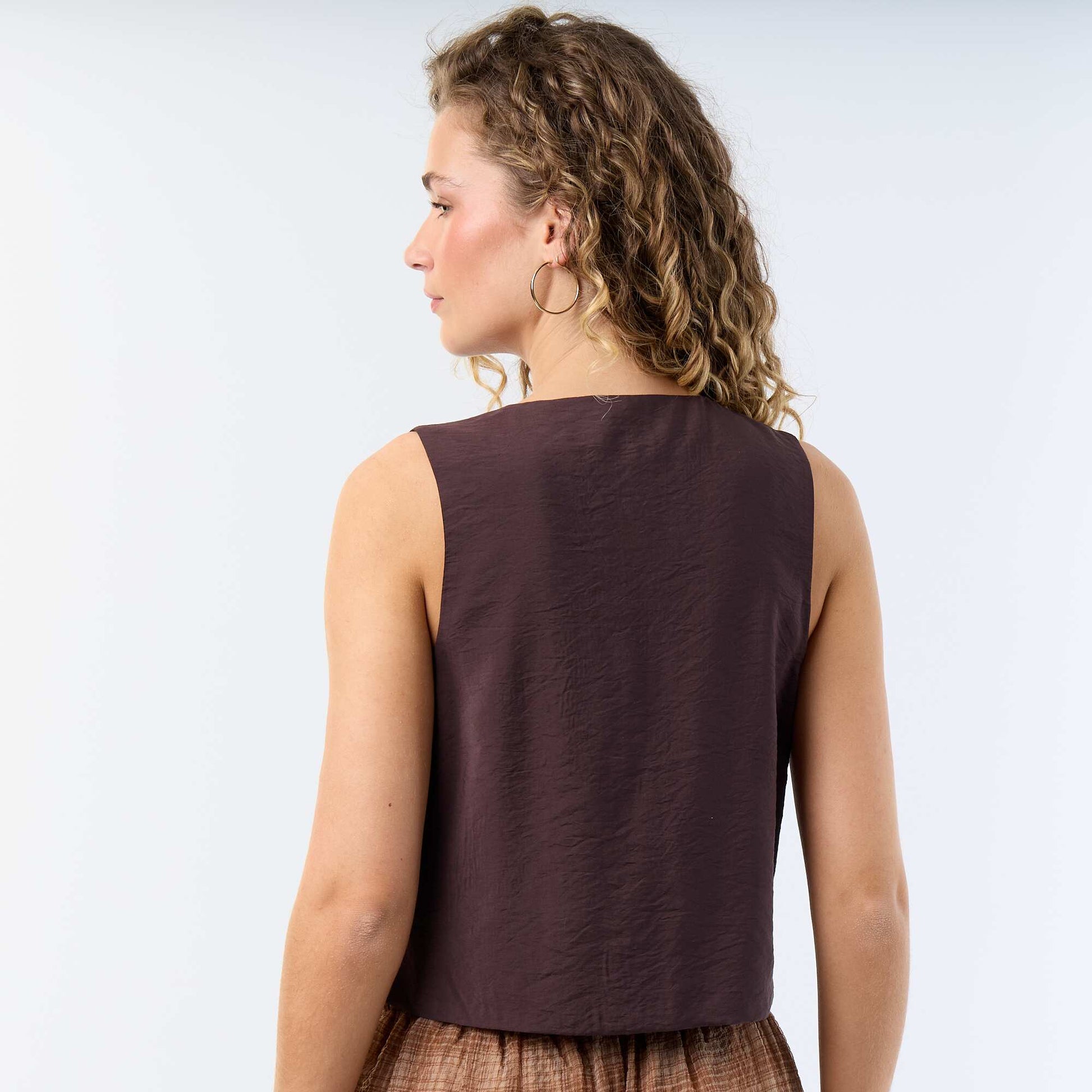 Bow-detail Blouse BROWN