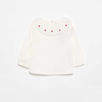 Peter Pan Collar T-shirt WHITE