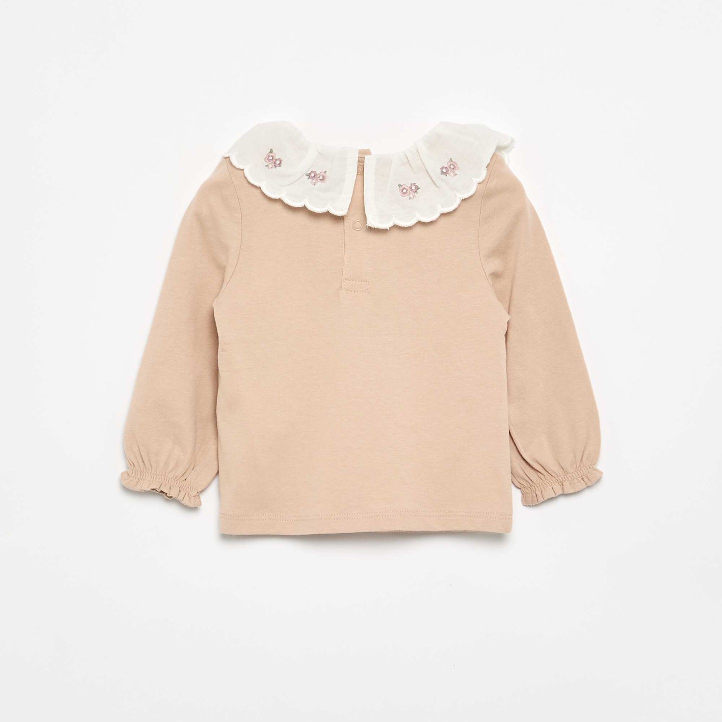 Peter Pan Collar T-shirt BEIGE