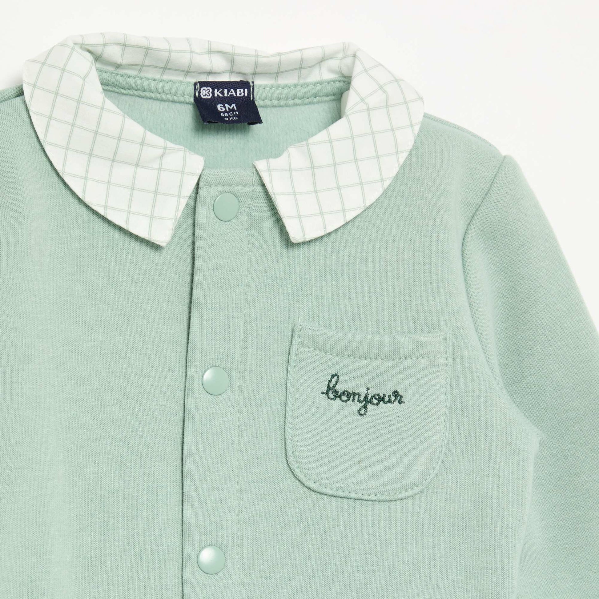 2-piece Velour-Look Baby Pajamas GREEN