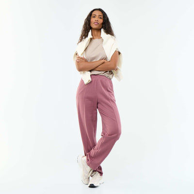 Heavy knit joggers PINK