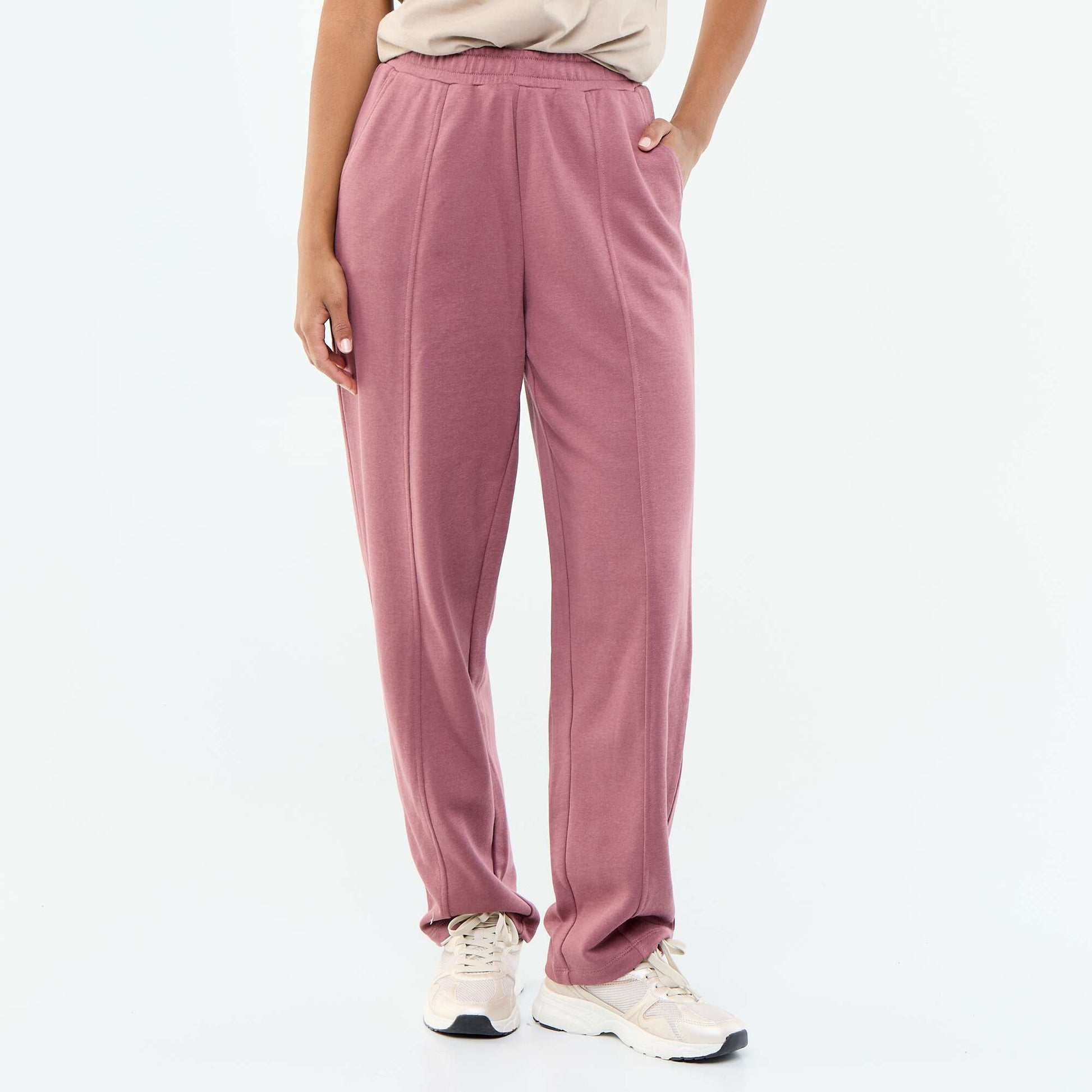 Heavy knit joggers PINK
