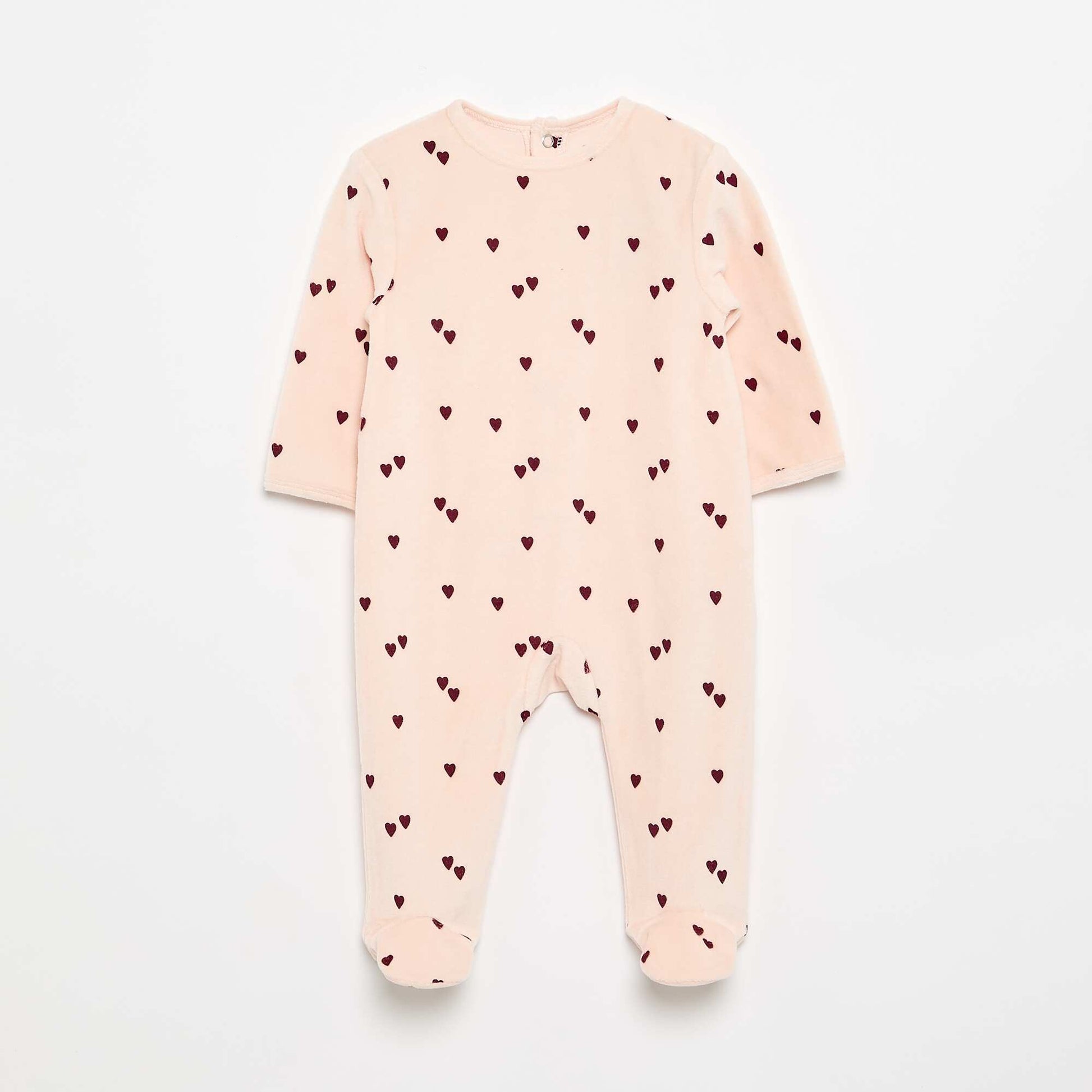 Velour Sleepsuit PINK