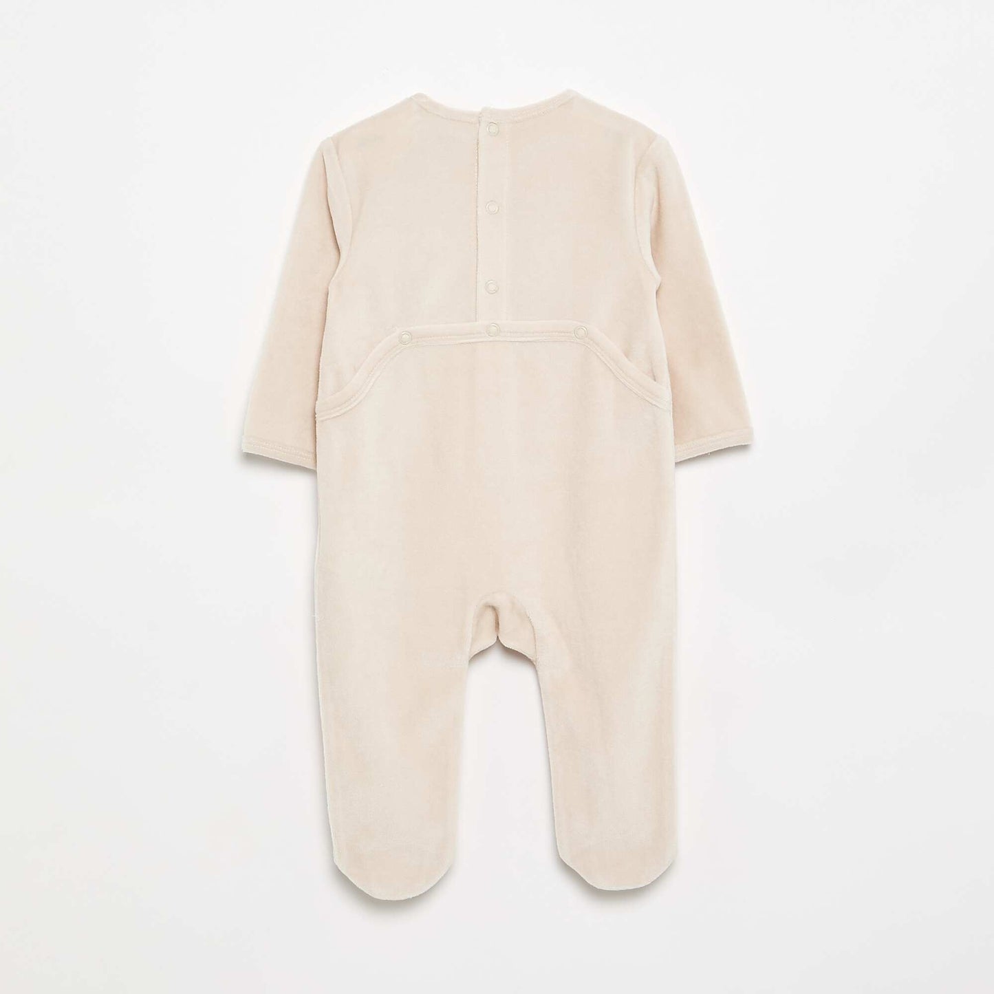 Velour Sleepsuit WHITE