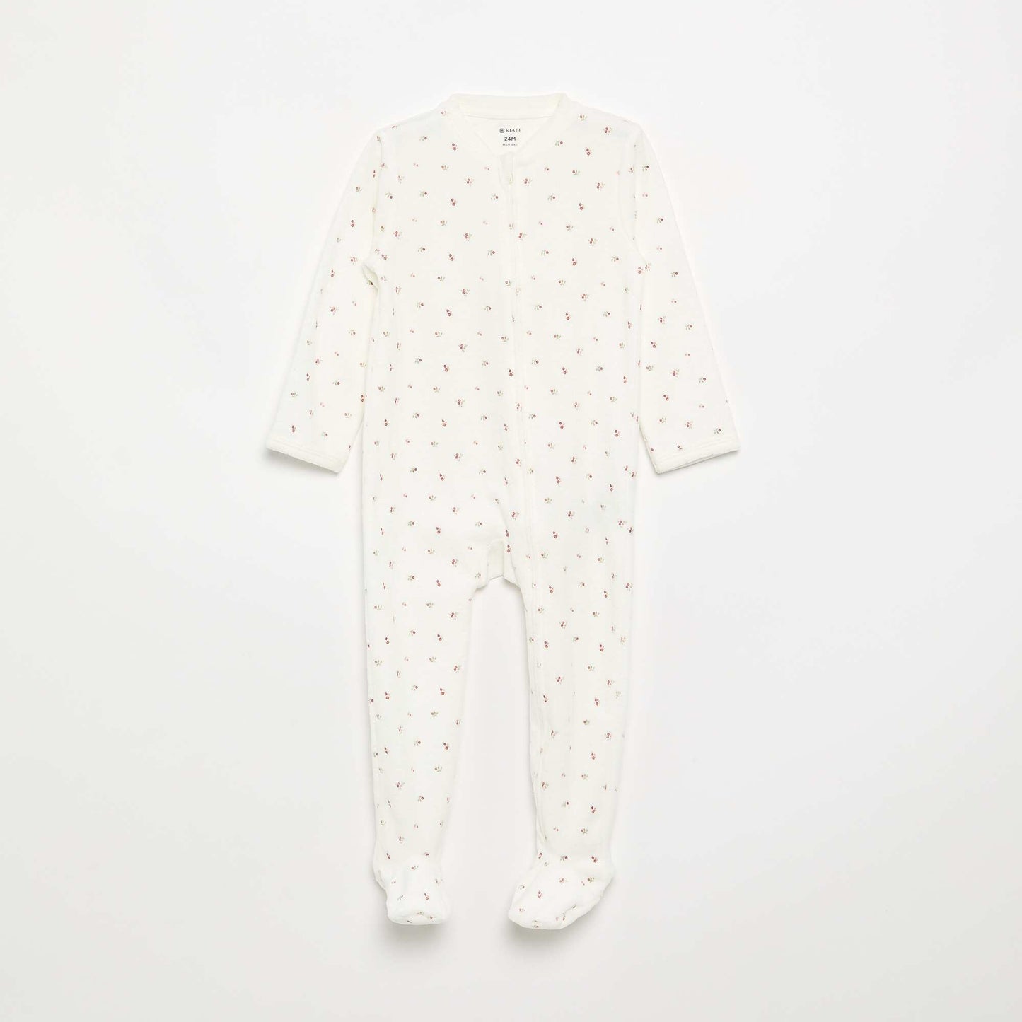 Velvet Baby Sleepsuit WHITE