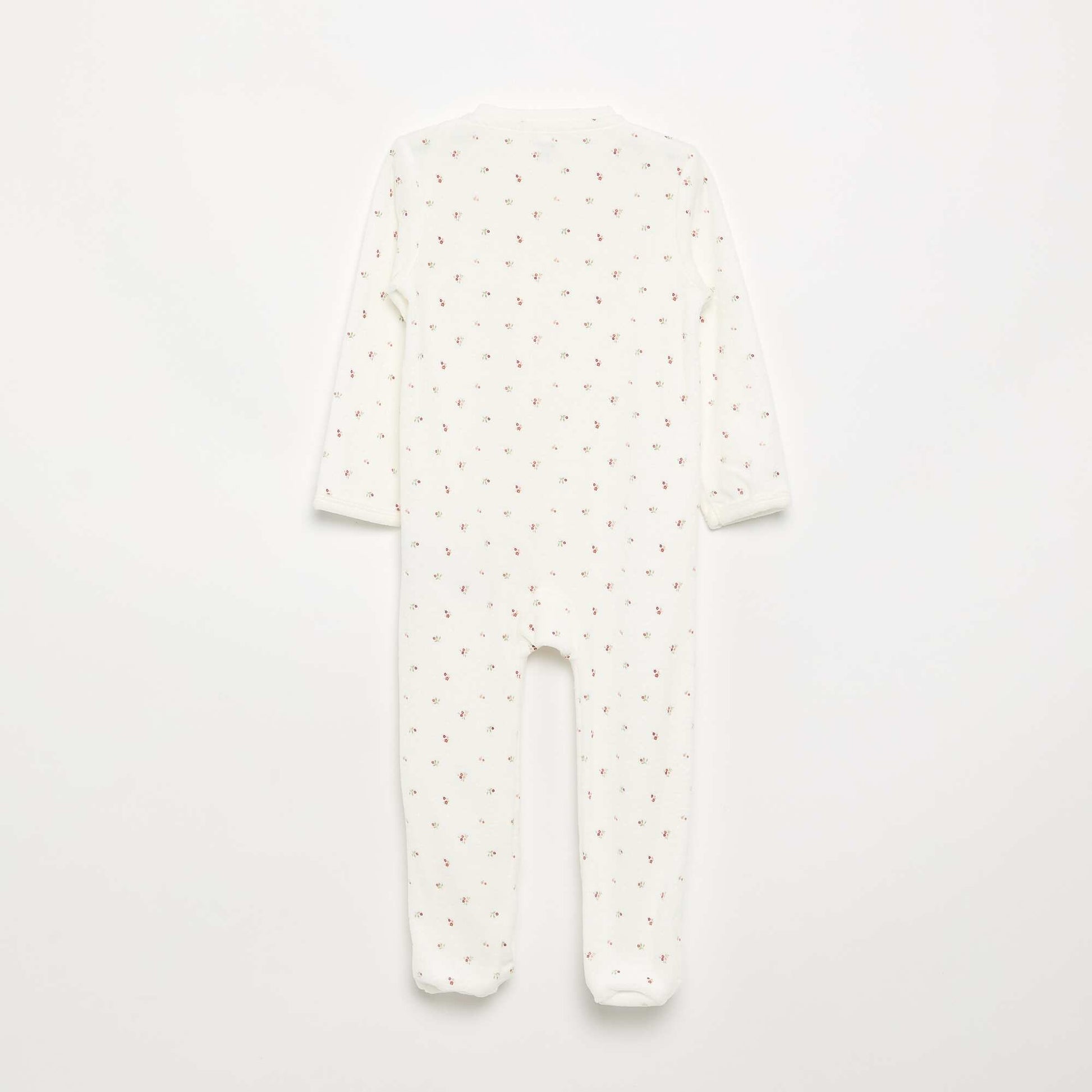 Velvet Baby Sleepsuit WHITE