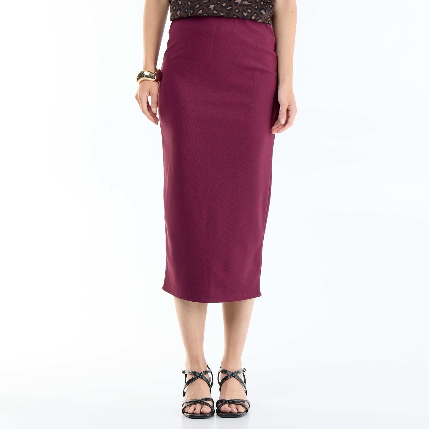 Midi pencil skirt PINK