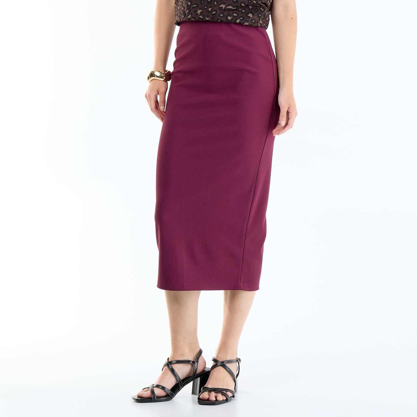 Midi pencil skirt PINK