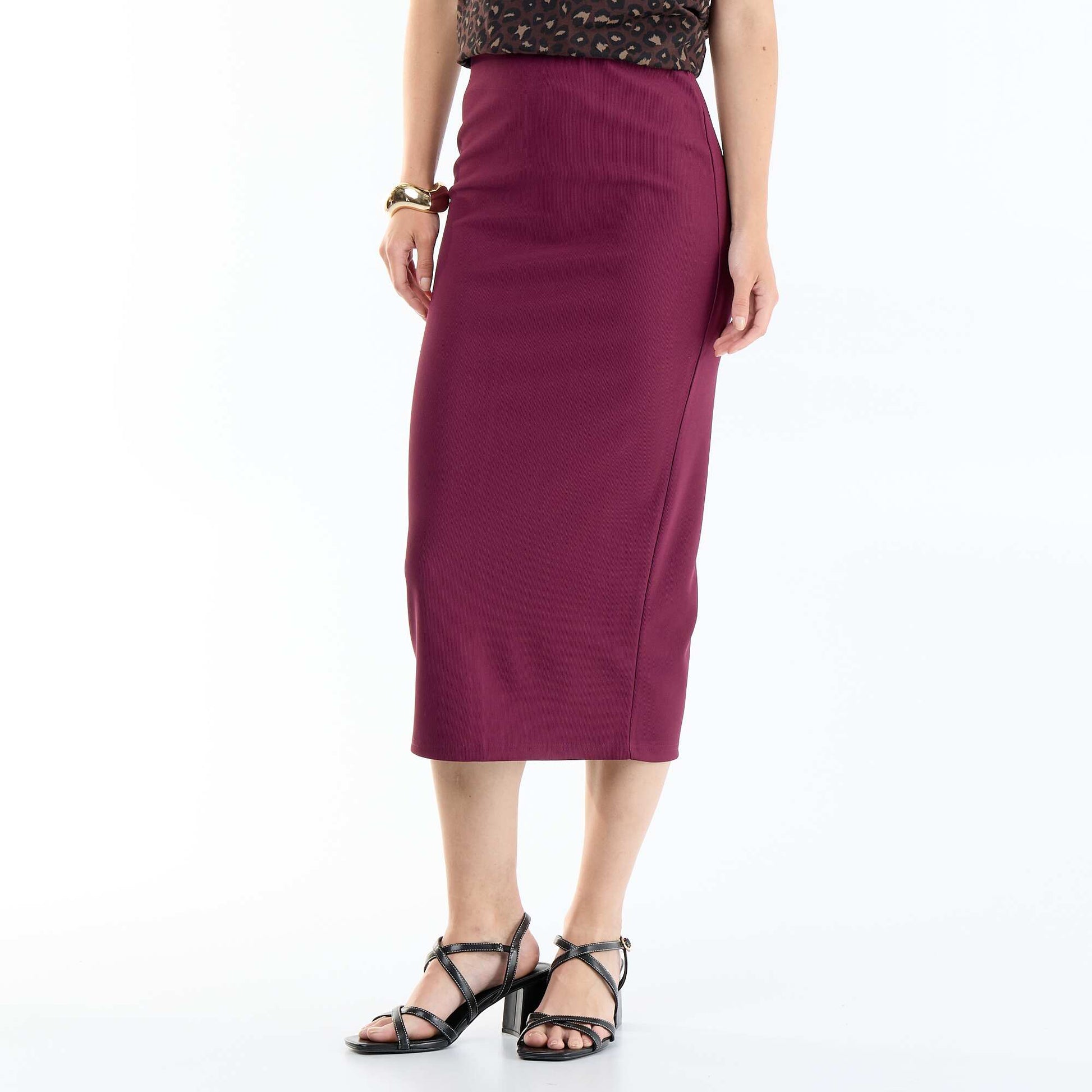 Midi pencil skirt PINK