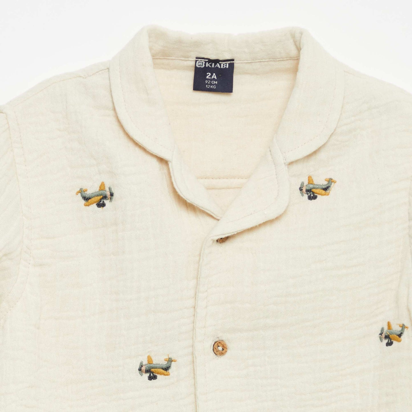 Dotted Swiss Cotton Gauze Blouse WHITE