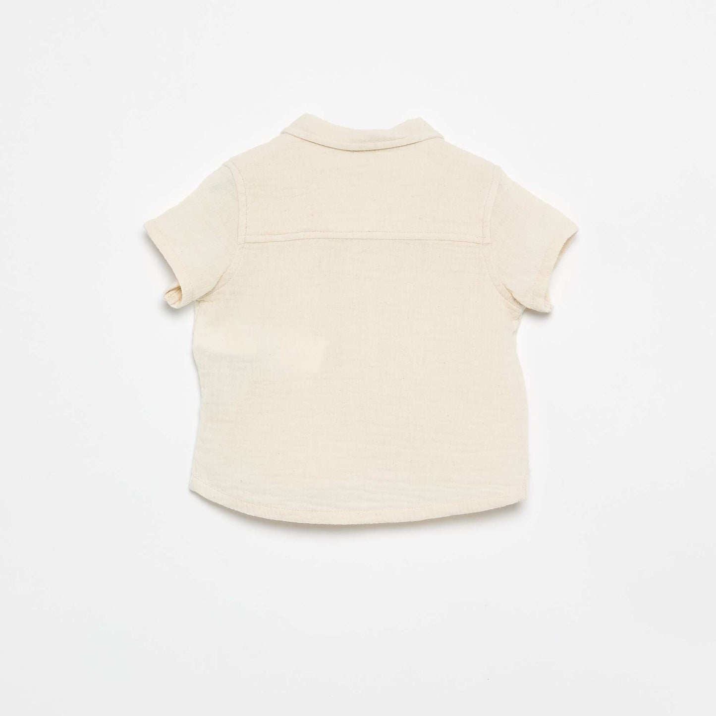Dotted Swiss Cotton Gauze Blouse WHITE