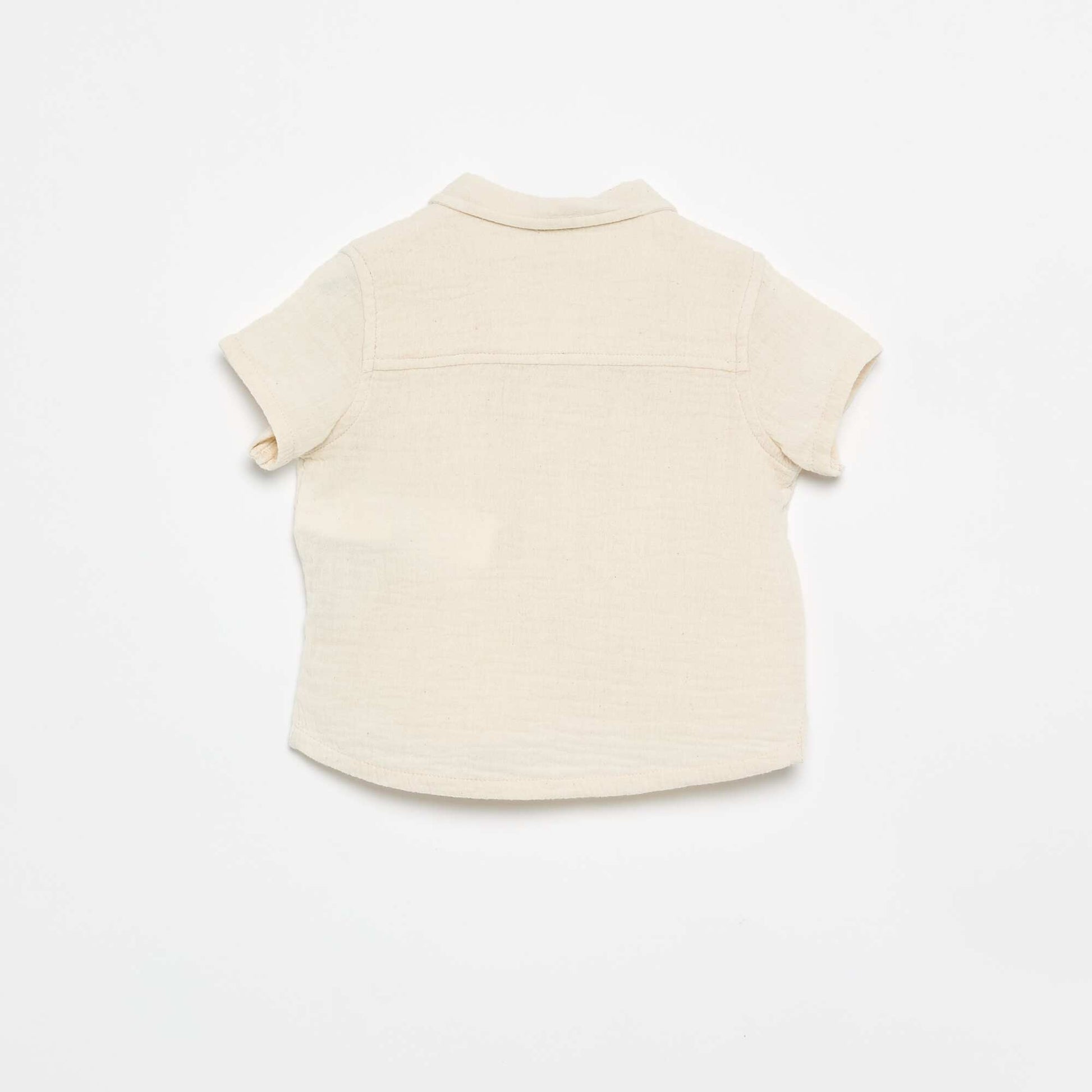 Dotted Swiss Cotton Gauze Blouse WHITE