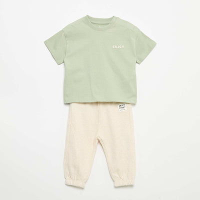 T-shirt and jogging bottoms set GREEN