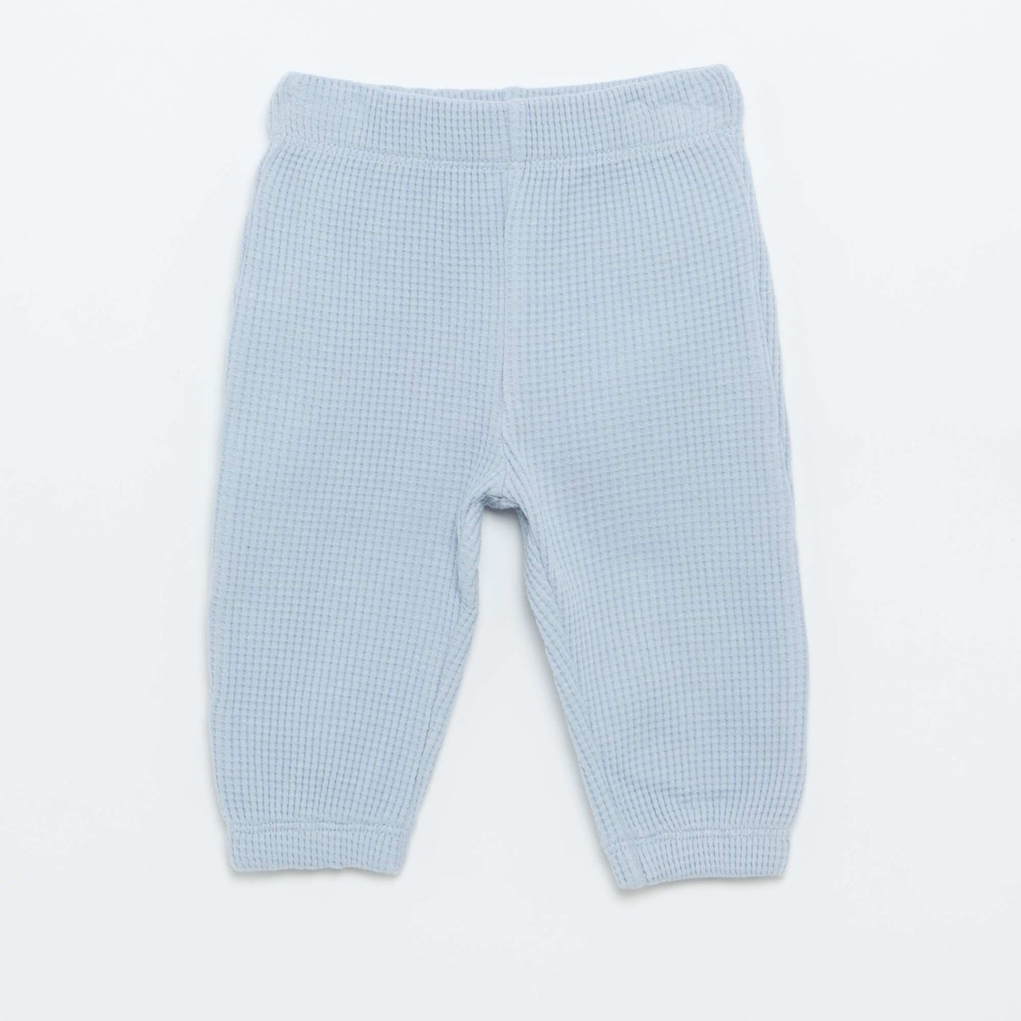 Waffle knit jogging set - 2 pieces BLUE