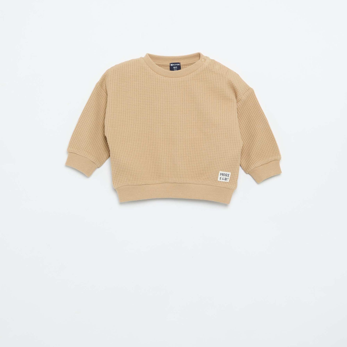 Waffle knit jogging set - 2 pieces BEIGE