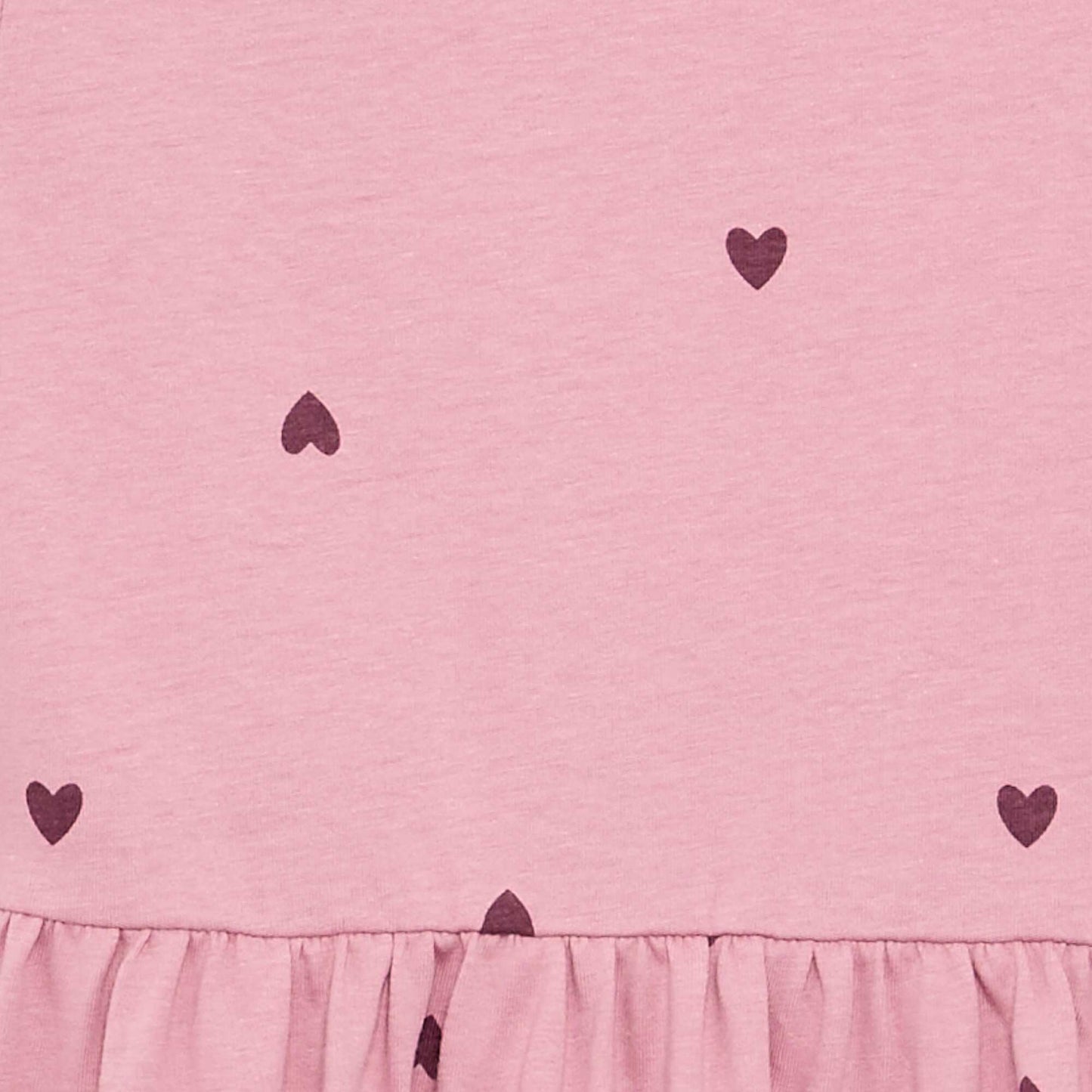 Long-sleeved cotton jersey dress PINK
