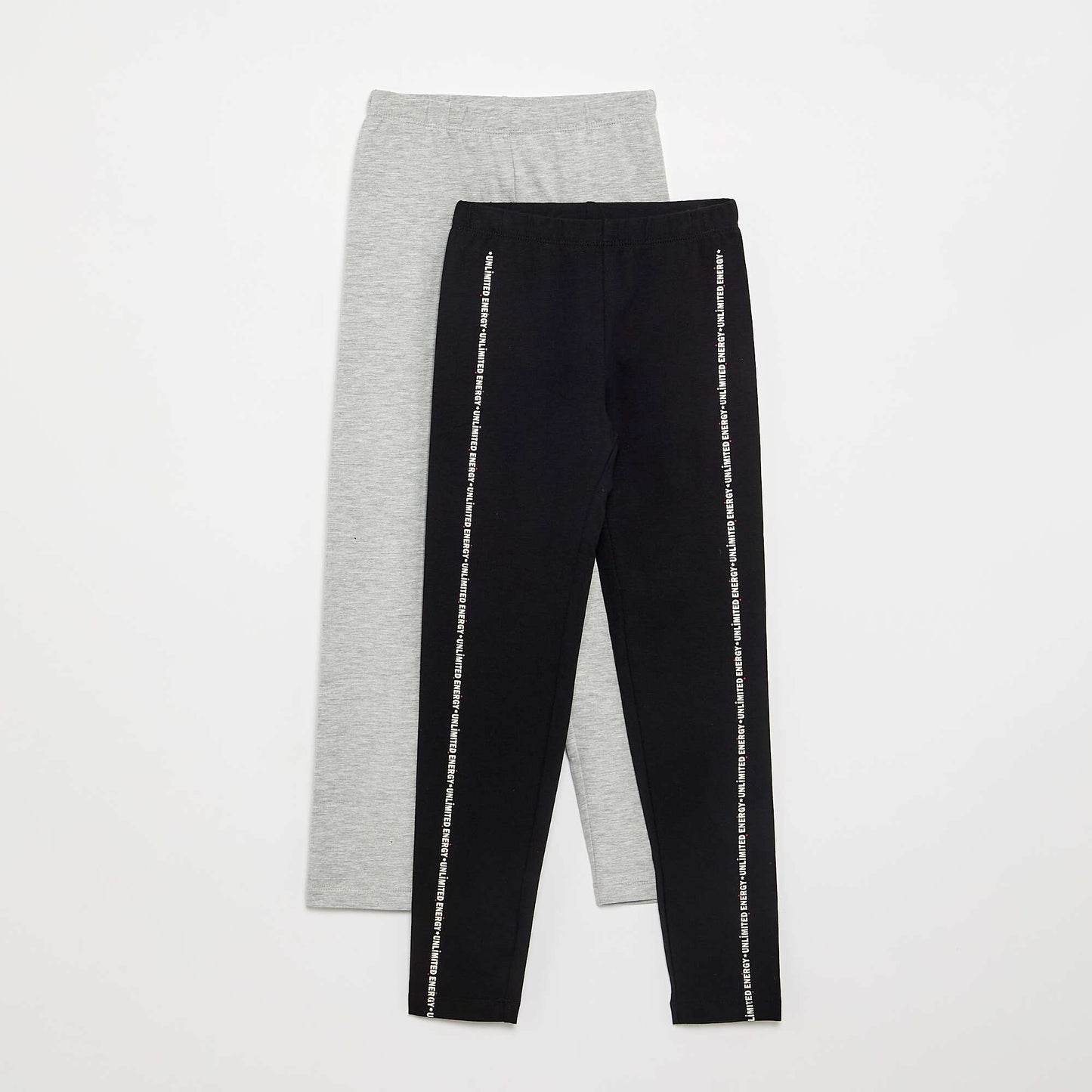 Pack of 2 Long Leggings BLACK