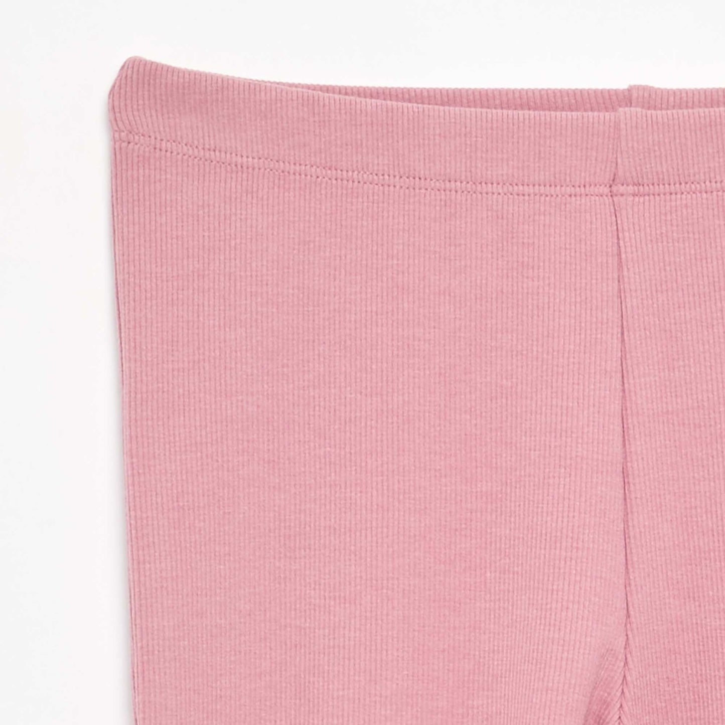 Ribbed knit flare leggings PINK