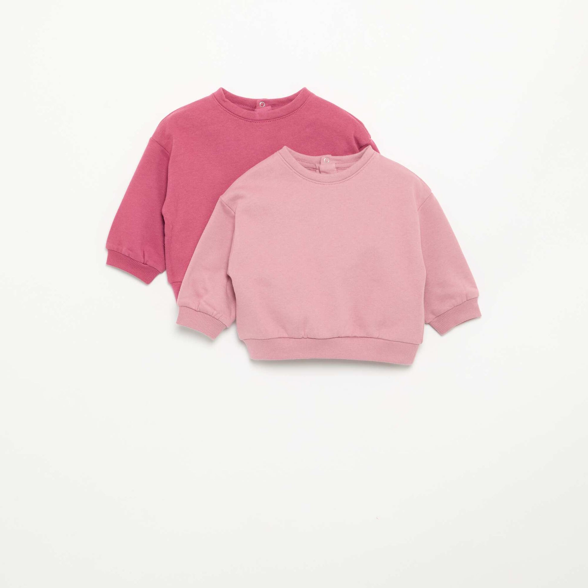 Pack of 2 fleece sweatshirts PURPLE