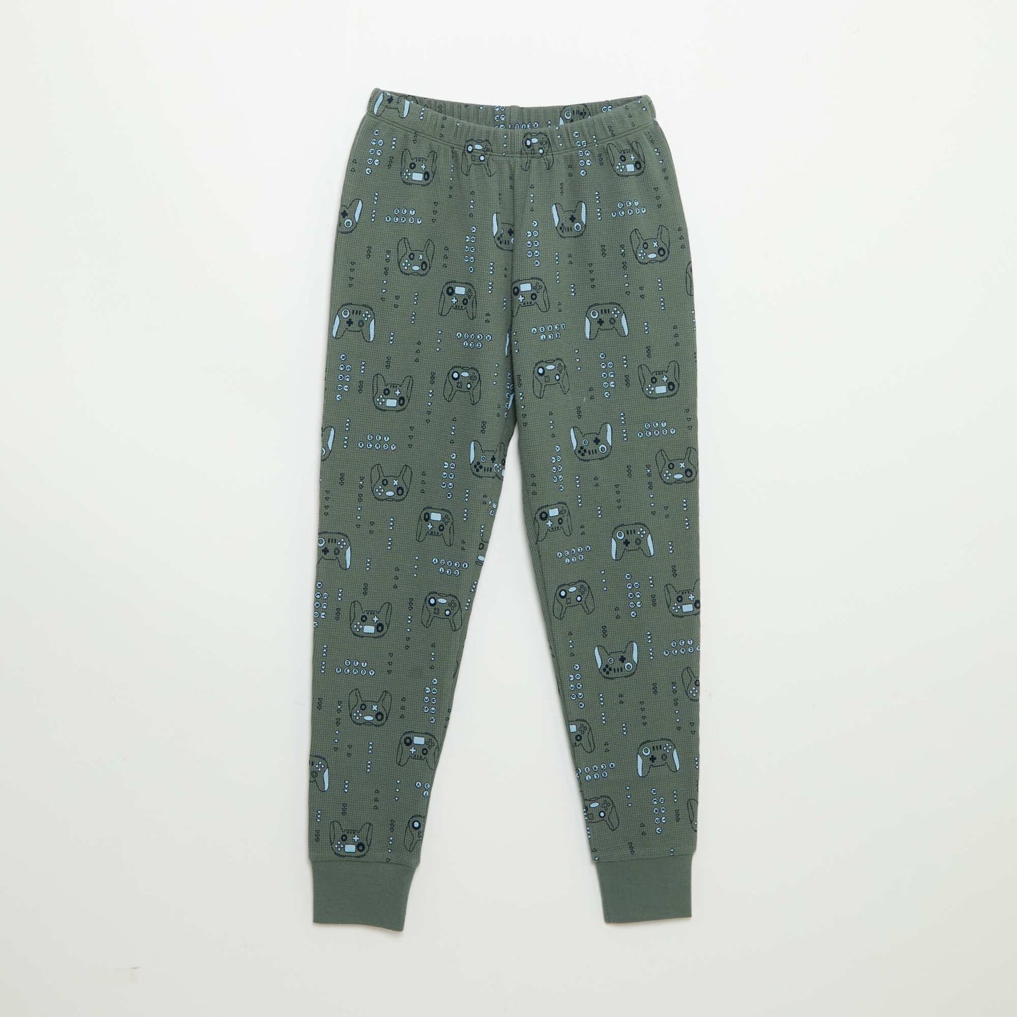 2-piece pyjamas - Long-sleeved T-shirt + trousers GREEN