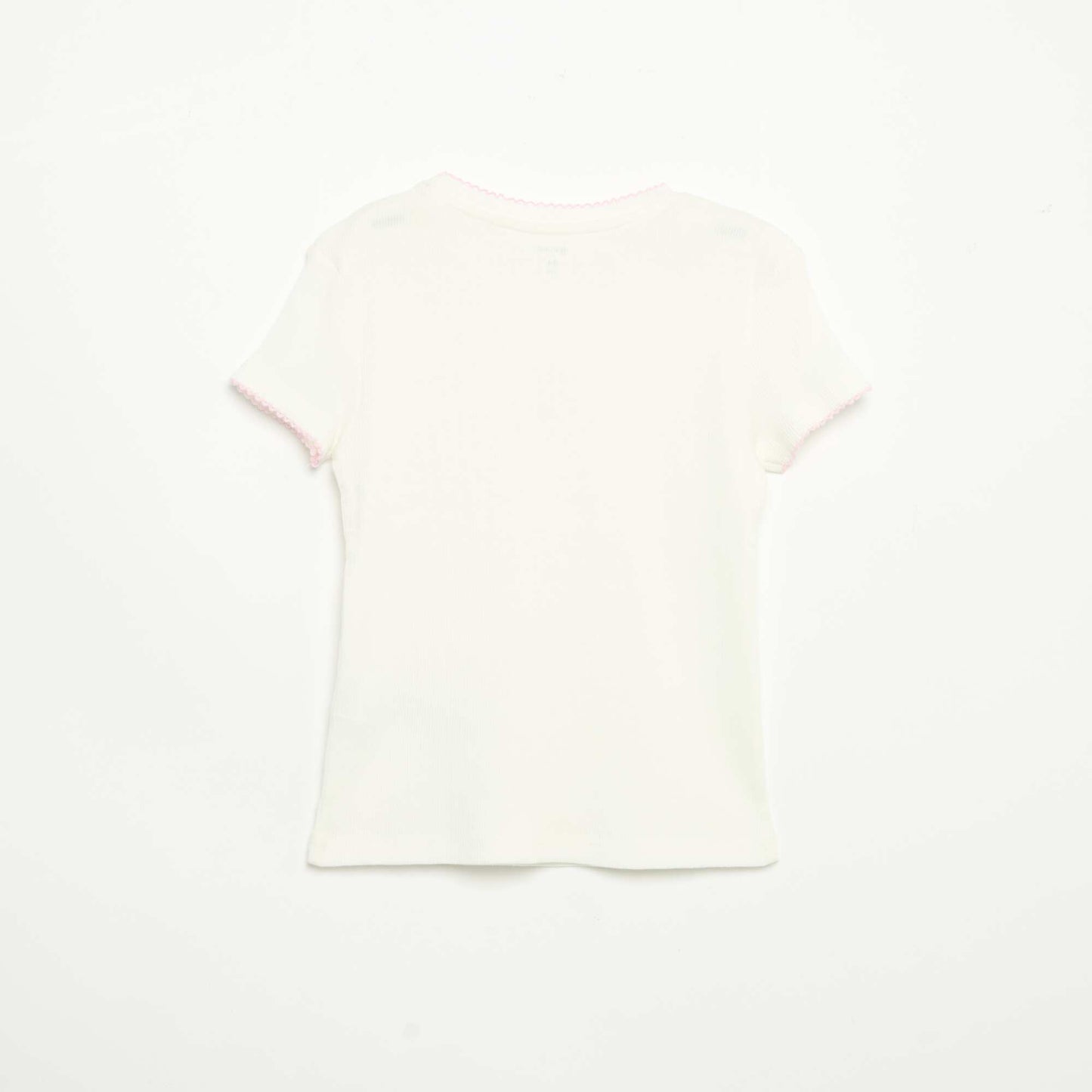 2-Piece Pajamas - Short-Sleeved T-shirt + Striped Pants PINK