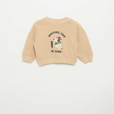 French Terry Sweatshirt BEIGE