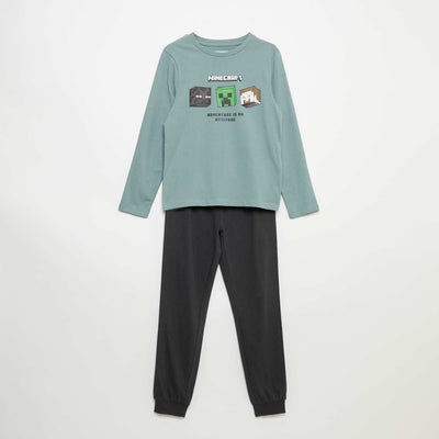 'Minecraft' 2-piece pyjamas GREEN