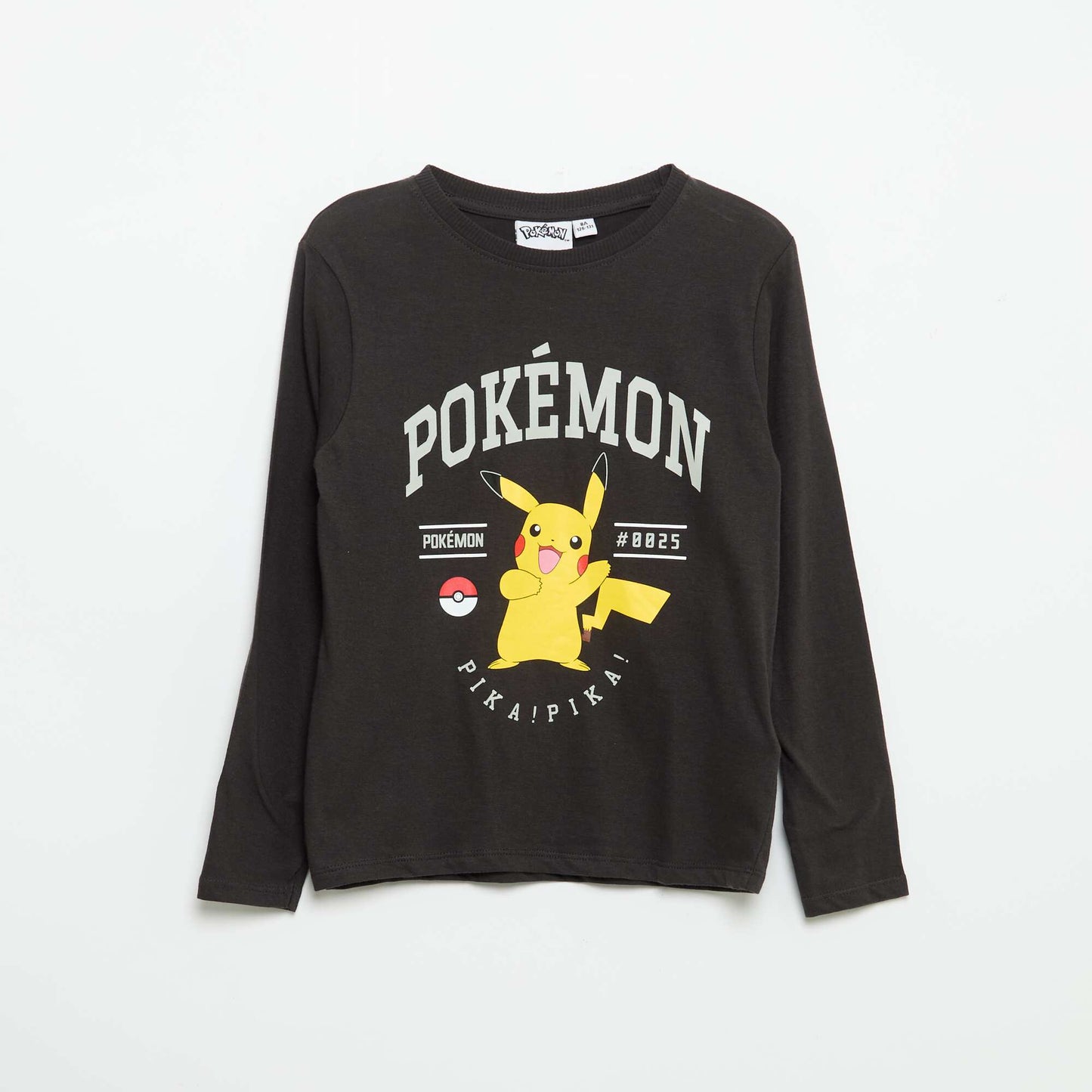 Long \'Pikachu\' \'Pokémon\' 2-piece pajama set BLACK