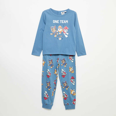 'Paw Patrol' Pajama Set - T-shirt + Pants - 2 Pieces BLUE