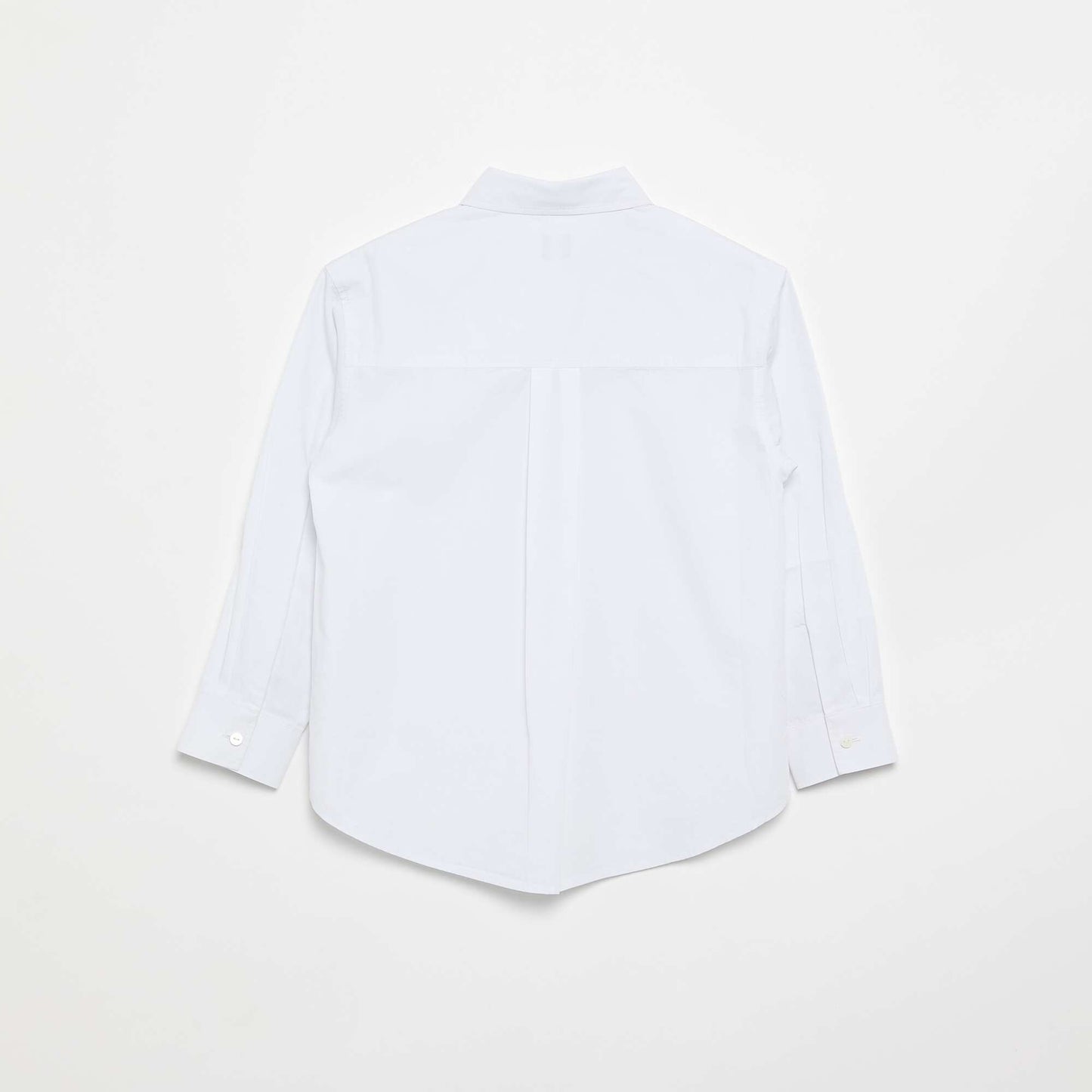 Long-sleeved cotton shirt WHITE
