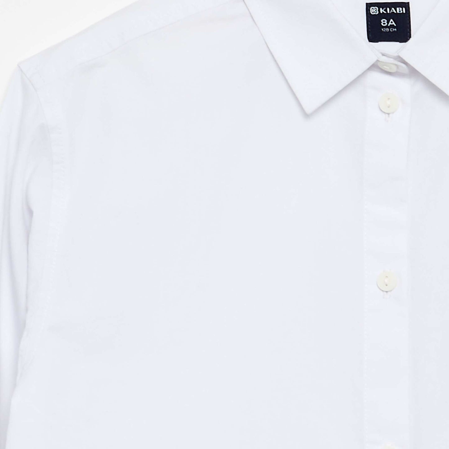 Long-sleeved cotton shirt WHITE