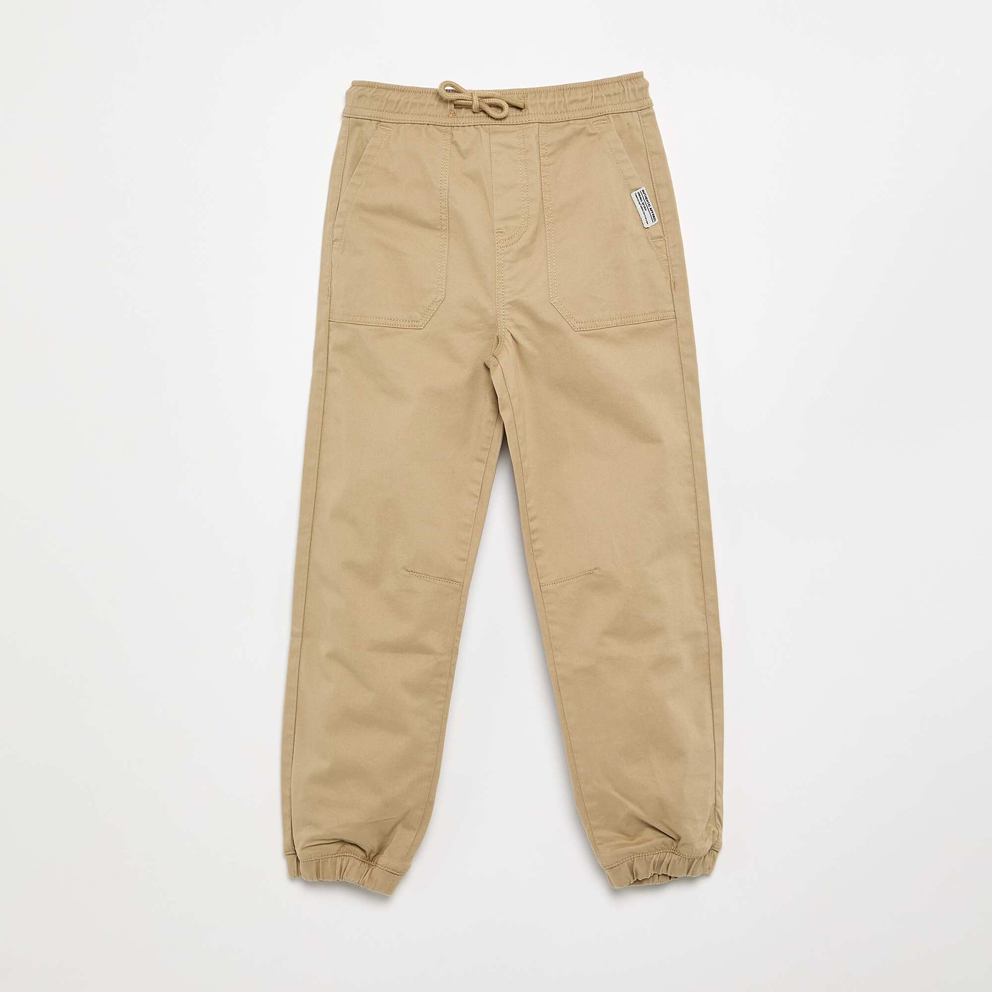 Drawstring Joggers BEIGE