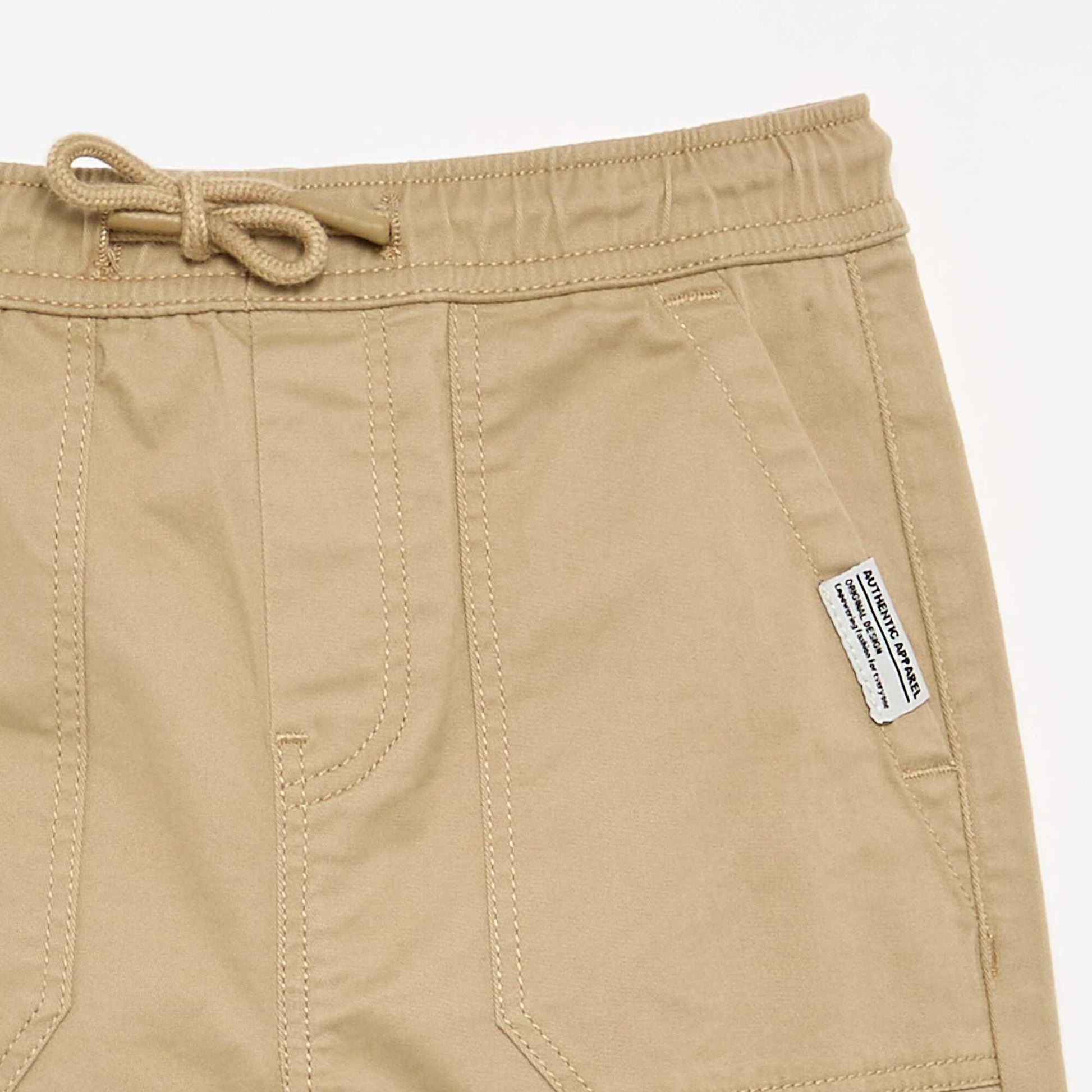 Drawstring Joggers BEIGE