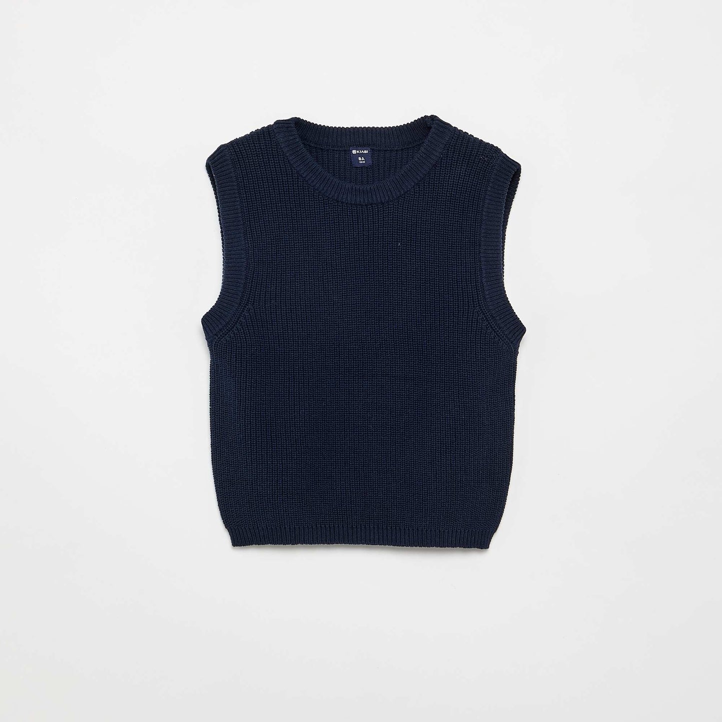 Knitted Sleeveless Sweater BLUE