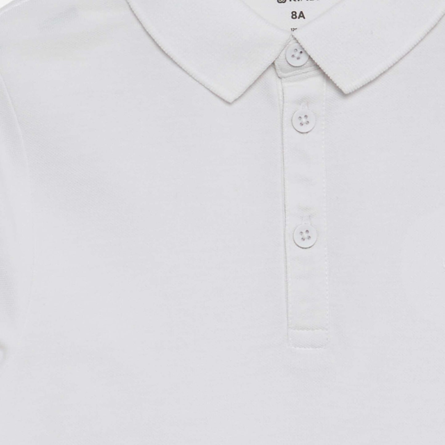 Long-sleeved polo shirt WHITE