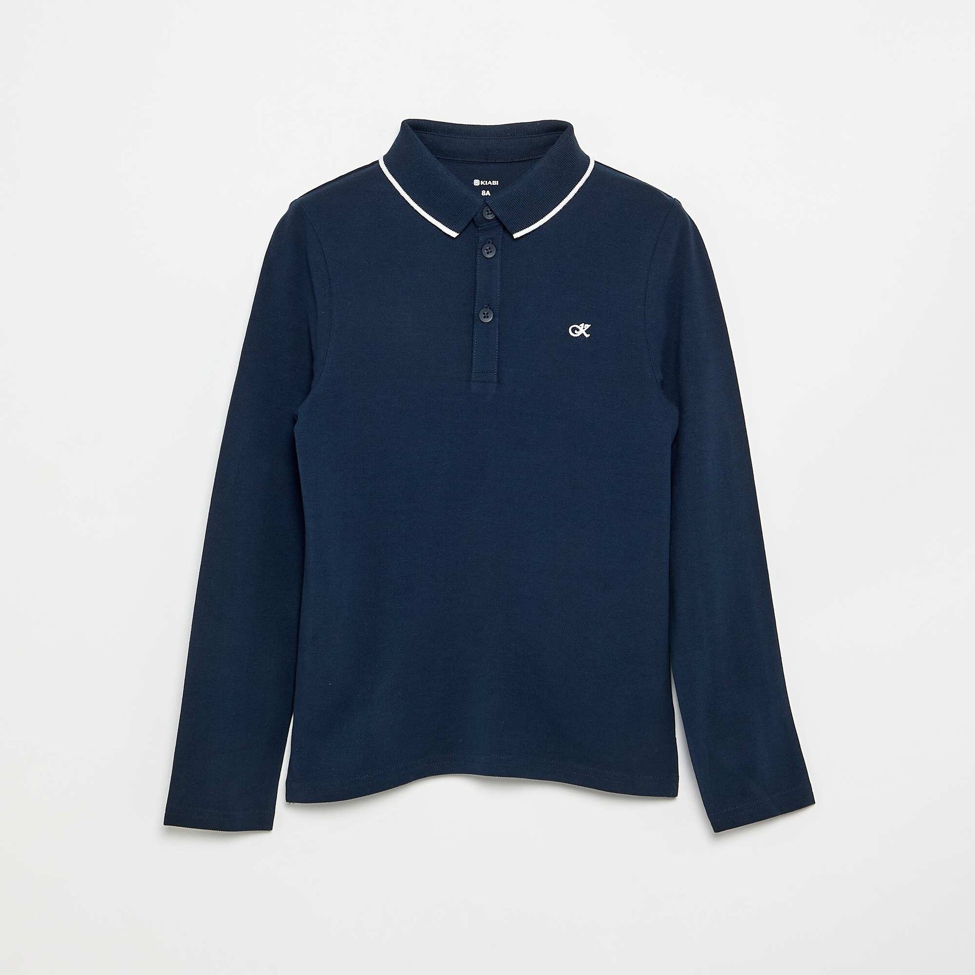 Long-sleeved polo shirt BLUE