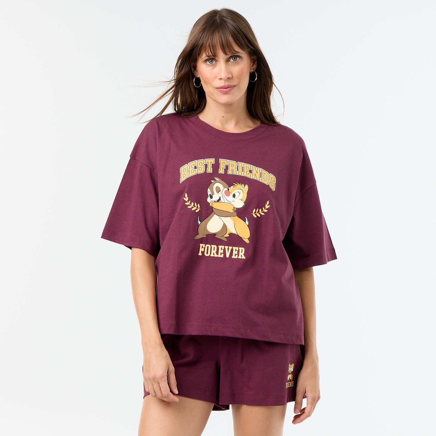Chip 'n' Dale Short Pyjama Set - 2 Pieces RED