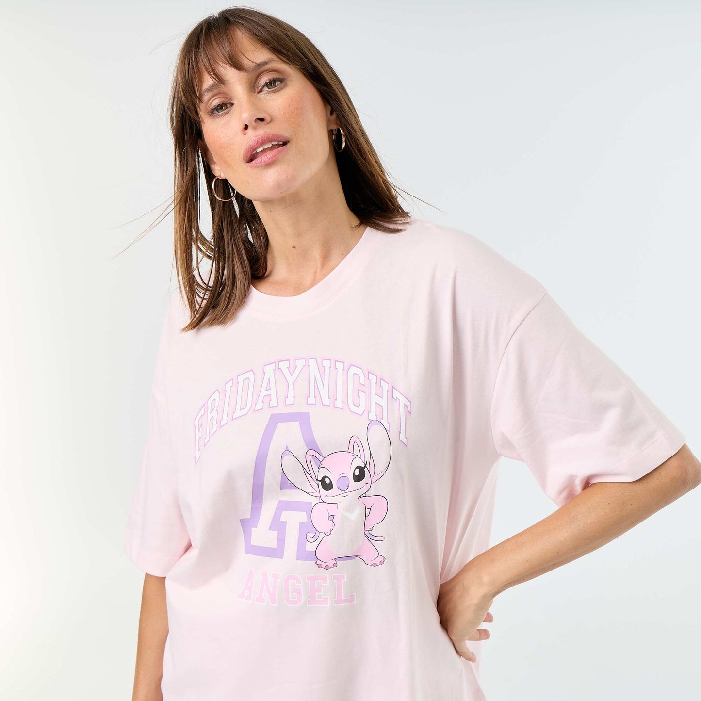'Angel' Short Pajama Set - 2-Piece PINK