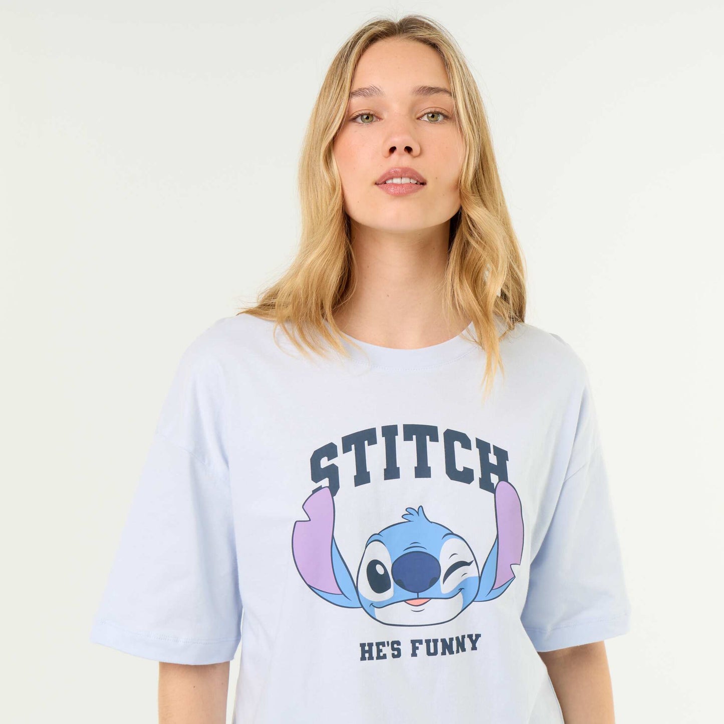 'Stitch' Short Pajama Set - 2 Pieces BLUE