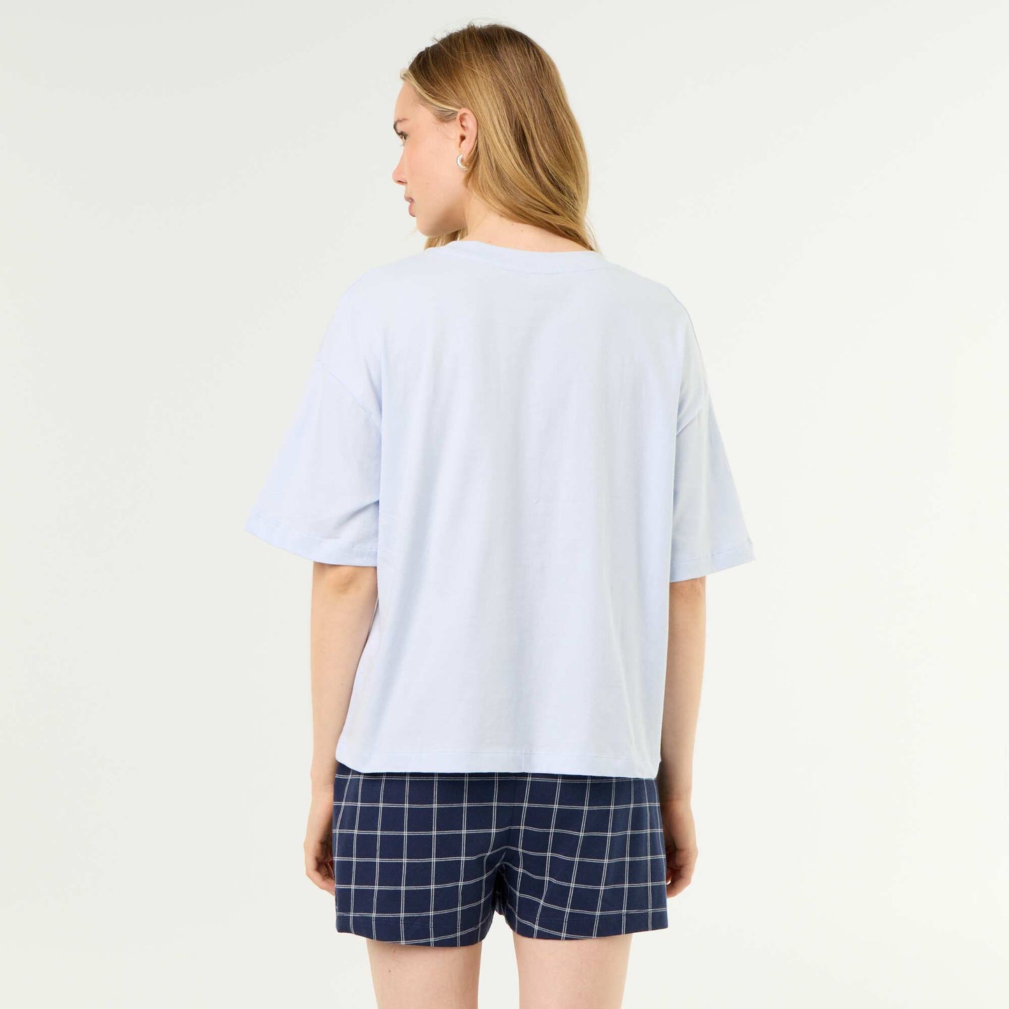 'Stitch' Short Pajama Set - 2 Pieces BLUE
