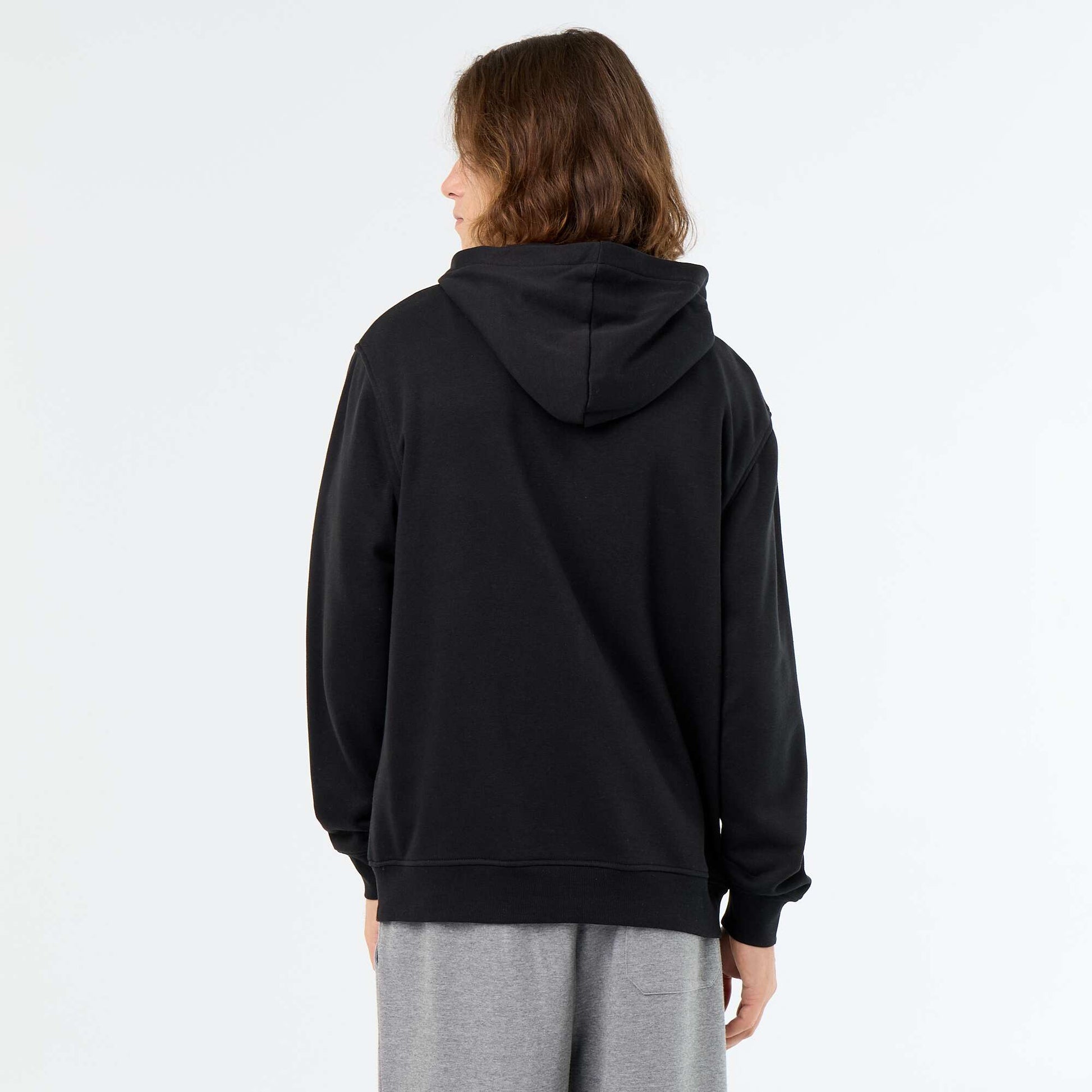 Lightweight Printed French Terry Sweatshirt BLACK