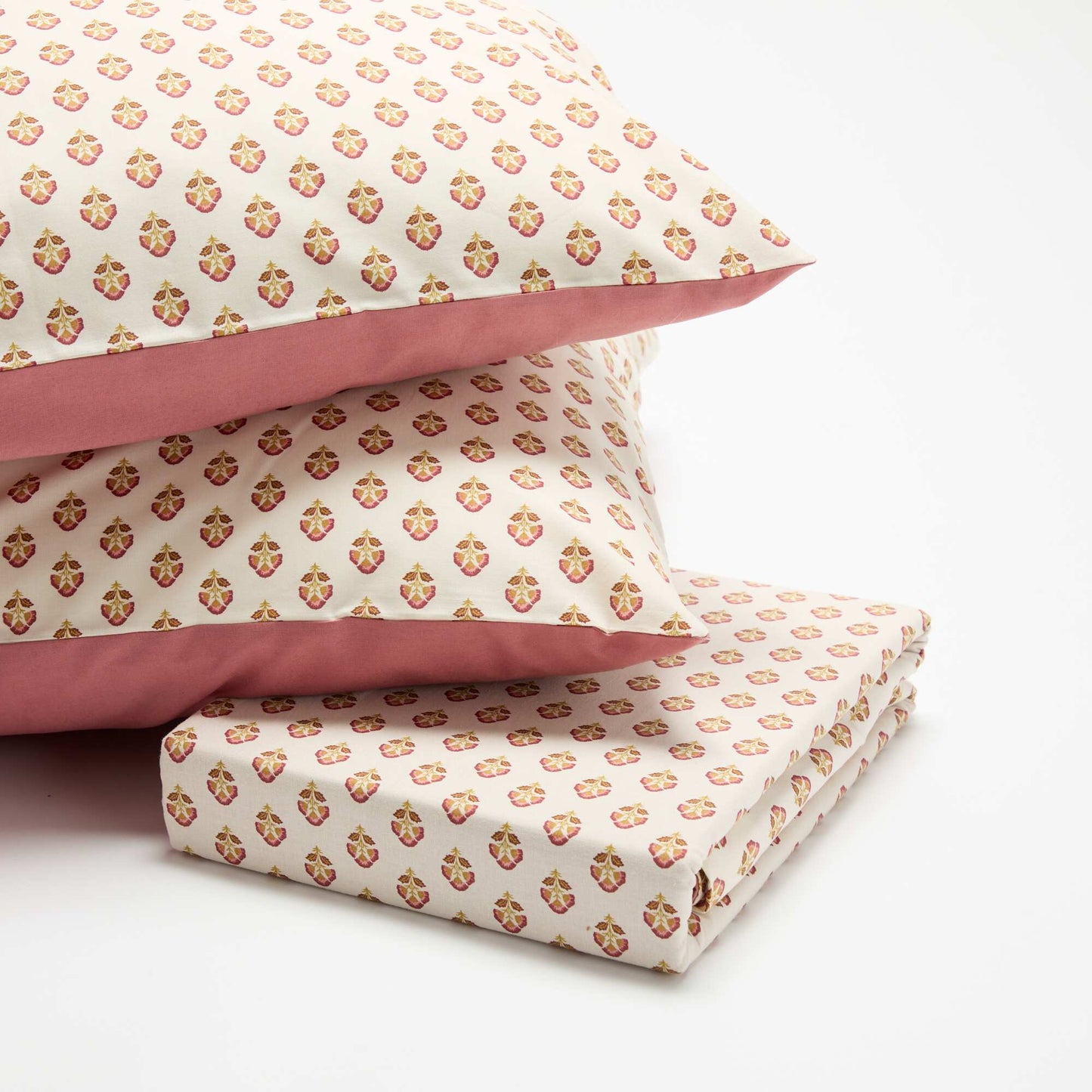 Floral duvet cover set for 2 people (240 x 220cm) - Kiabi Home PINK