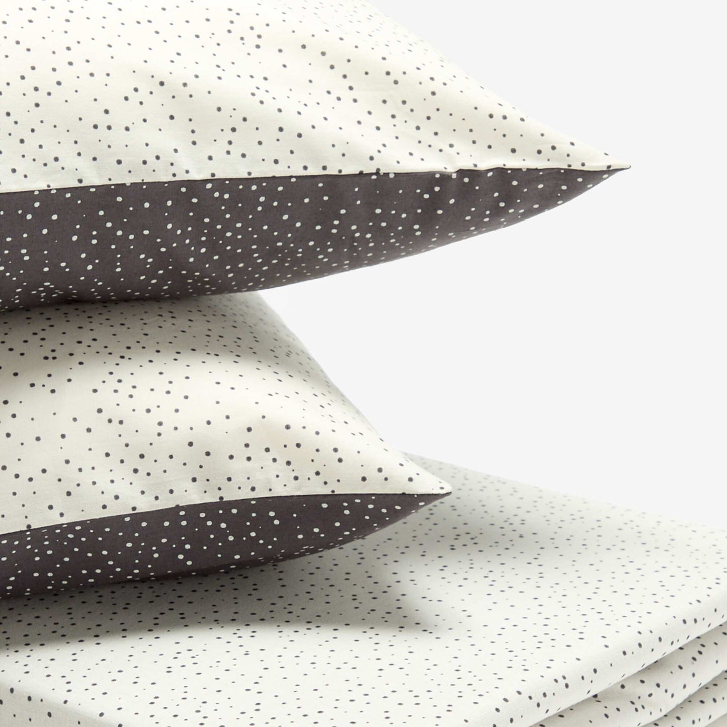 Polka Dot Duvet Cover Set for 2 People (240 x 220cm) - Kiabi Home GREY