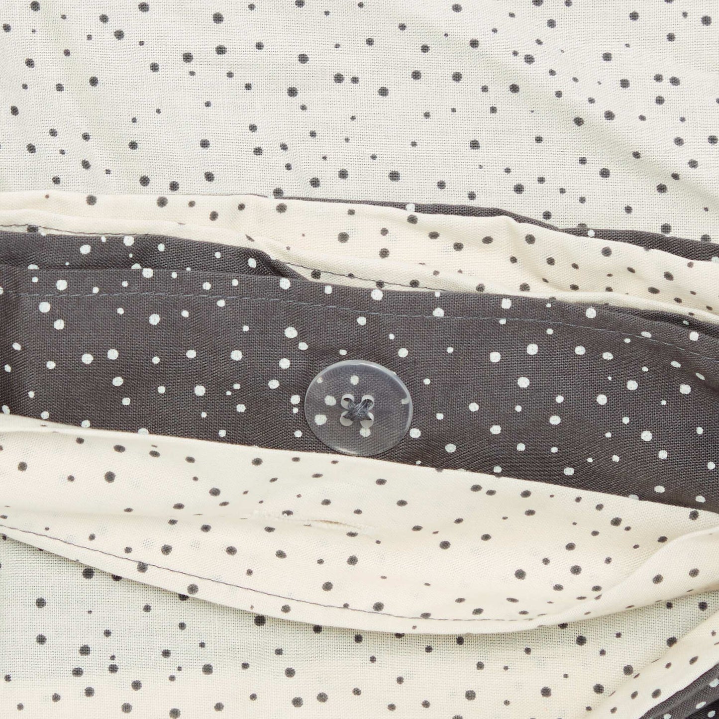 Polka Dot Duvet Cover Set for 2 People (240 x 220cm) - Kiabi Home GREY